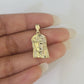 10k 2.5mm Rope Chain Jesus Head Pendant 18"-30" Yellow Gold Set Charm Necklace