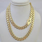 Real 10K Royal Monaco Chain Box Clasp 7mm Gold Necklace 10Kt 24" Genuine