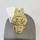 10k Cartoon Monster Ring Yellow Gold Men Women Real Genuine