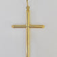 Real 10K Jesus Crucifix Cross Pendant 2.5" Yellow Gold Charm Genuine