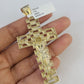 Real 10k Rope Chain Jesus Cross Charm Set 7mm 20"-28" Inch Necklace Yellow Gold