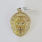 10k Gold Byzantine Necklace Lion Charm 18-26 inches 3mm REAL Yellow SET Chain