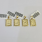 10k Initials Charm Pendant A-Z Alphabets Men Women Real Yellow Gold Genuine