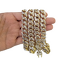 Real 10k Gold 14mm Royal Monaco Chain 23 Inch 9Inch Bracelet Set Diamond Cut