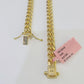 14k 6mm Miami Cuban Link Chain Yellow Gold Necklace 18"-26" Inches Real