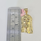 Real 14K Yellow Gold Jesus Head Pendant Charm Genuine 1.25"