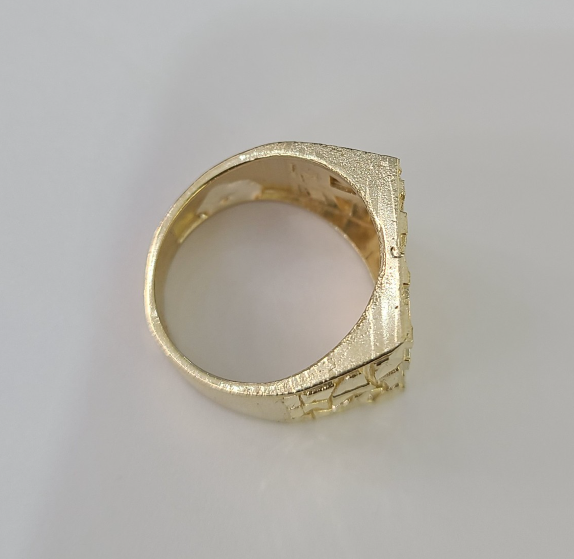 14k Nugget Ring Yellow Gold Women Men Real Genuine 14KT