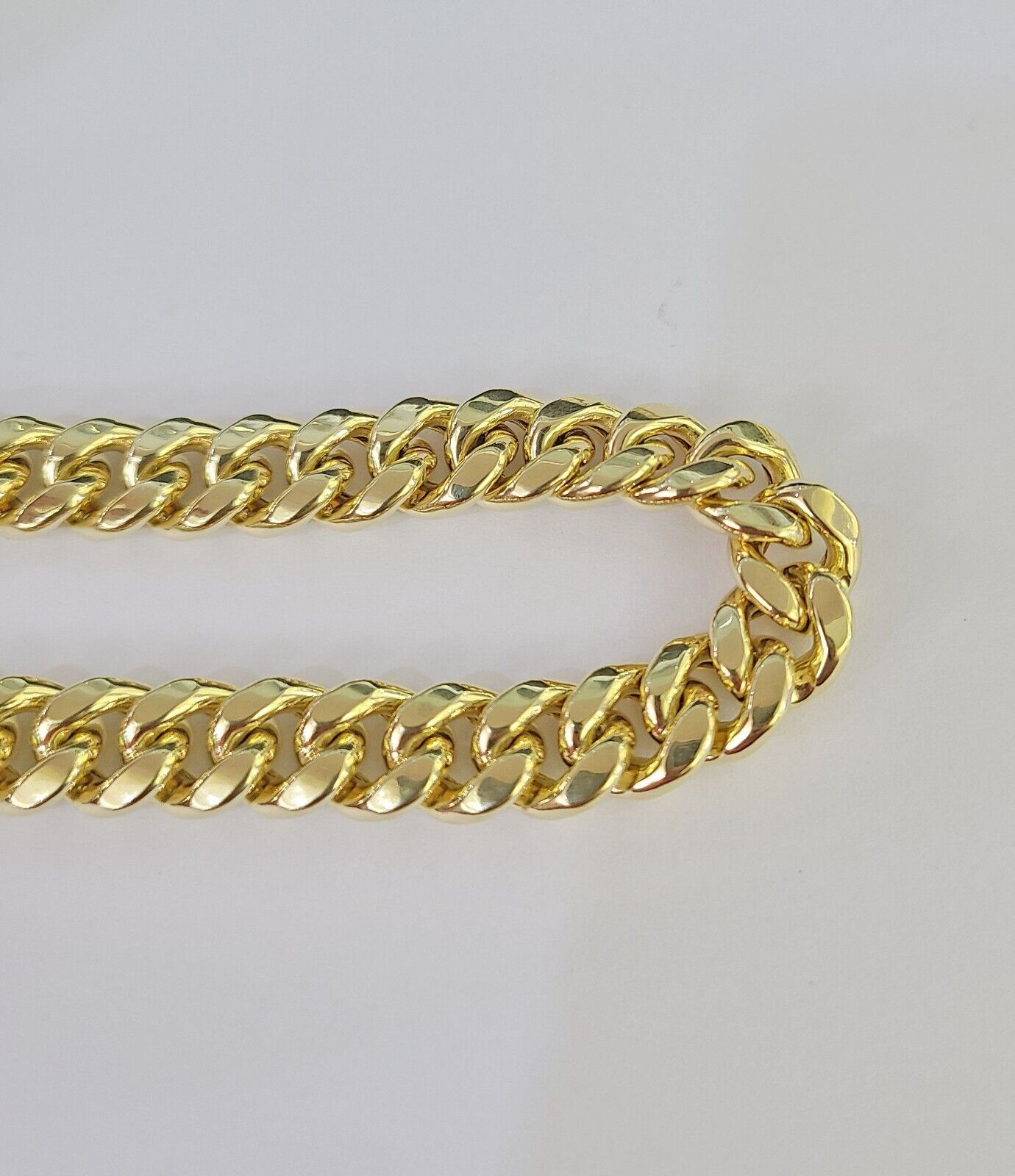 Real 10k Miami Cuban Link Bracelet Gold 10mm 8" Box Lock 10kt Yellow Gold
