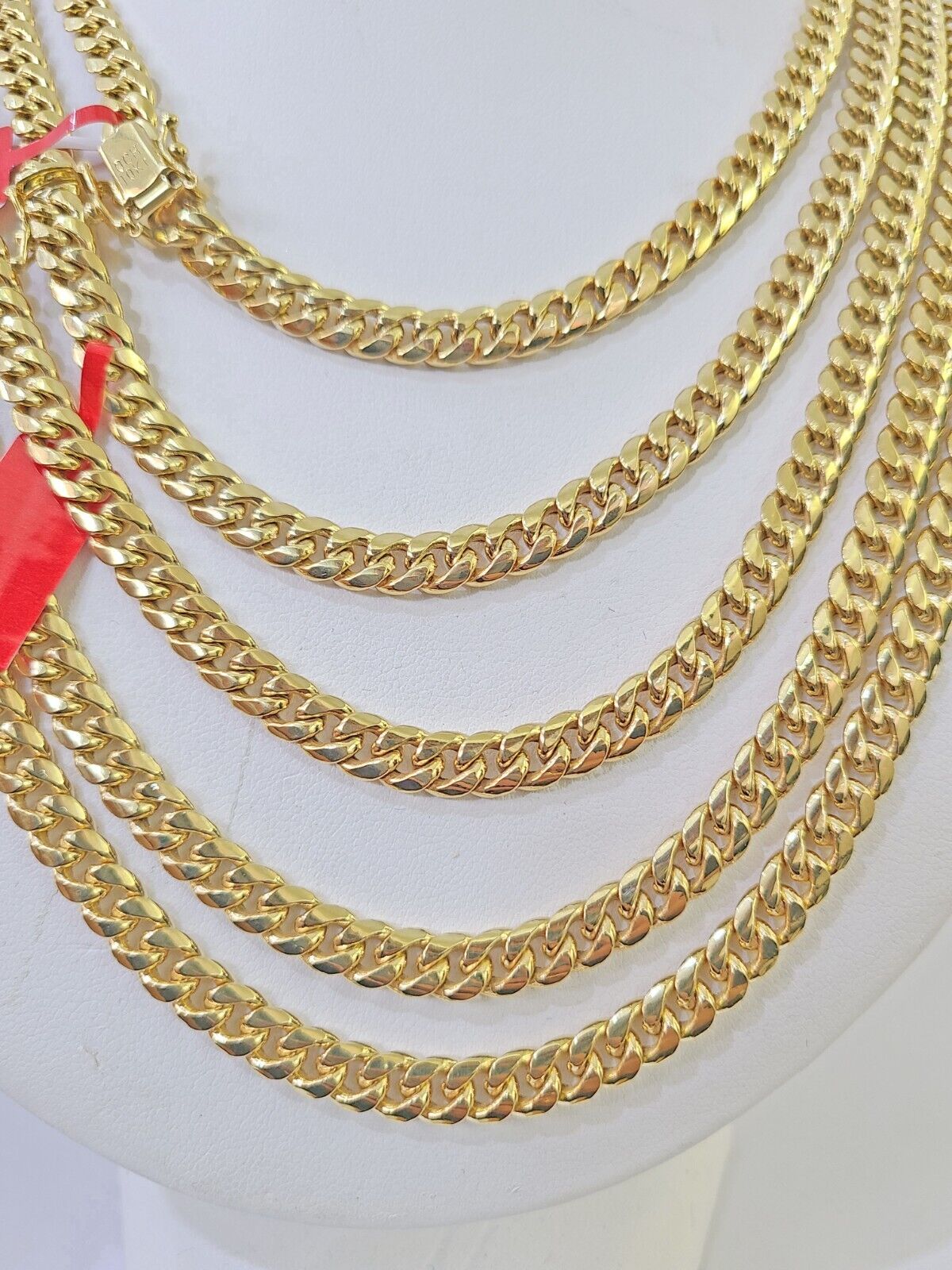 10k Yellow Gold 6mm Miami Cuban Link Chain Necklace 18-24 Inches Real