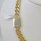 14k Real Miami Cuban Link Chain Chino Lock 20 inches 13mm Genuine Yellow Genuine