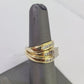 REAL 10k Diamond Ring Ladies Men Trio SET Wedding Engagement Genuine Yellow Gold