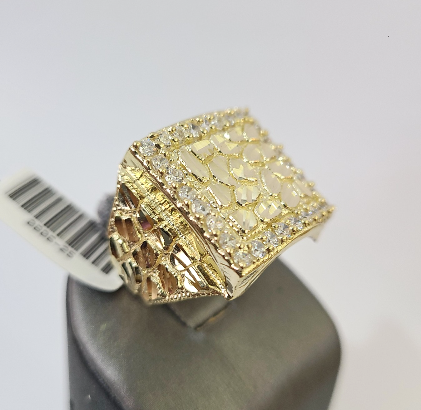 Real 10k Nugget Ring Yellow Gold Women Men Genuine 10Kt