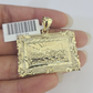 Real 10k Last Supper Pendant Charm Yellow Gold 1.5" Diamond Cut Genuine