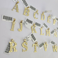 10k Initials Charm Pendant A-Z Alphabets Men Women Real Yellow Gold Genuine