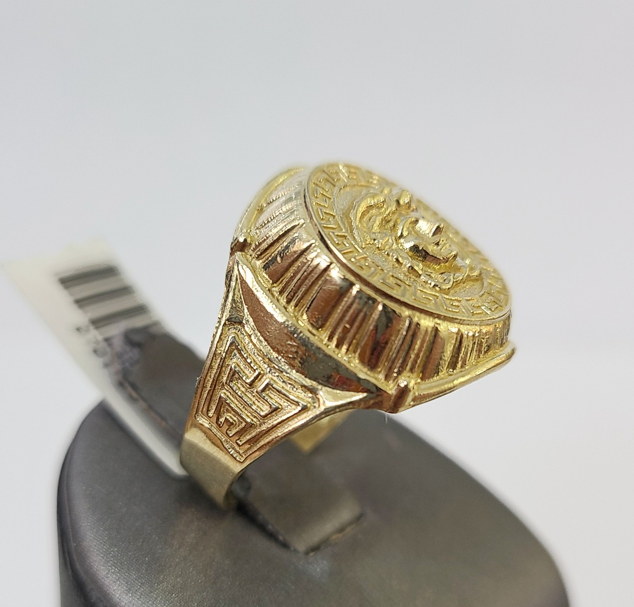 10k Medusa Head Ring Yellow Gold Men Real Genuine