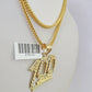 10K Gold Franco Chain 100 Charm Pendant 20-26 inches 2.5mm REAL Yellow