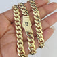 Real 10k Royal Monaco Chain 7mm 18-26 inches Necklace Yellow Gold Box Clasp