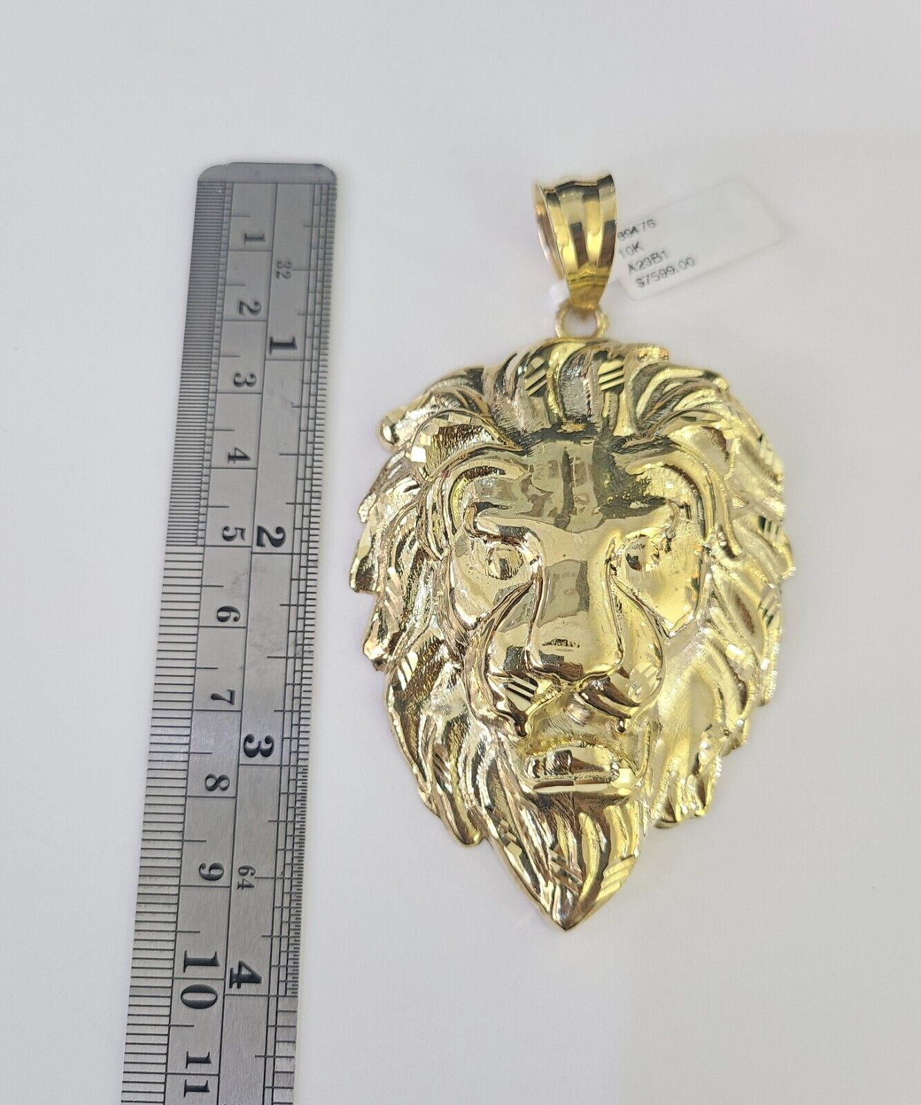 10k Gold Byzantine Necklace Lion Charm 20-30 inches 9mm REAL Yellow SET Chain