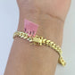 14K Solid Miami Cuban Bracelet Yellow Gold Box Clasp 8" Inch 6mm Link