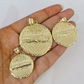 Real 10k Yellow Gold Last Supper Nugget Pendant Men Women