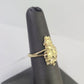 Real 10k Nugget Ring Yellow Gold Casual Ring 10kt Genuine