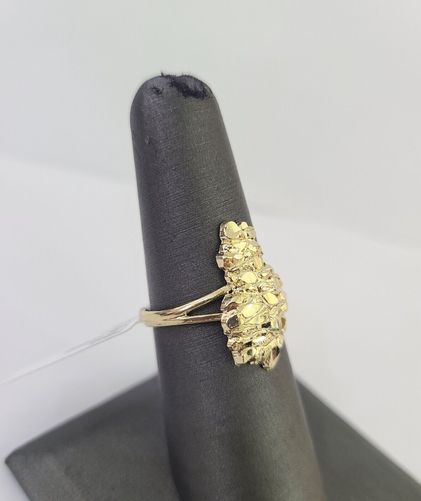 Real 10k Nugget Ring Yellow Gold Casual Ring 10kt Genuine