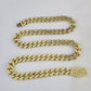 Real 10k Royal Monaco Chain 11mm 18-26 inches Necklace Yellow Gold Box Clasp