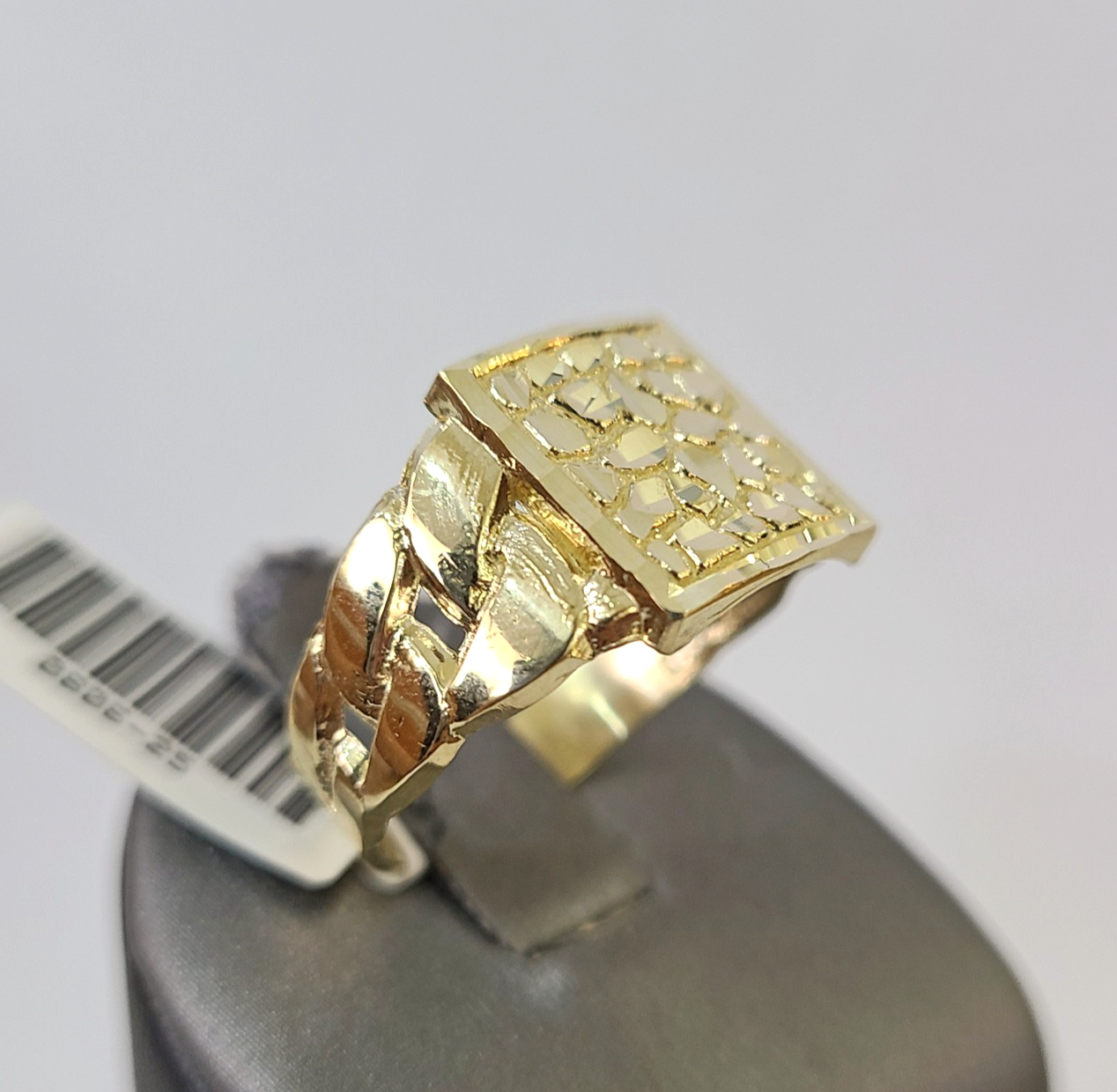 10k Nugget Ring Yellow Gold Women Men Real Genuine 10Kt