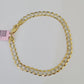 14K Cuban Curb Link Bracelet Diamond Cut 5mm 8" Inch REAL Yellow Gold