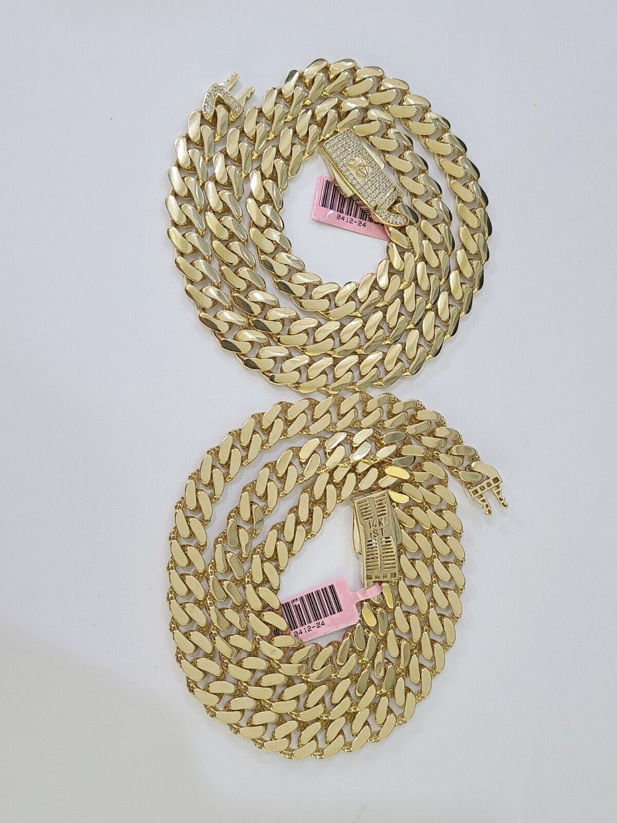 Real 14k Royal Monaco Link Chain 9mm 20-26 inches Yellow Gold Genuine