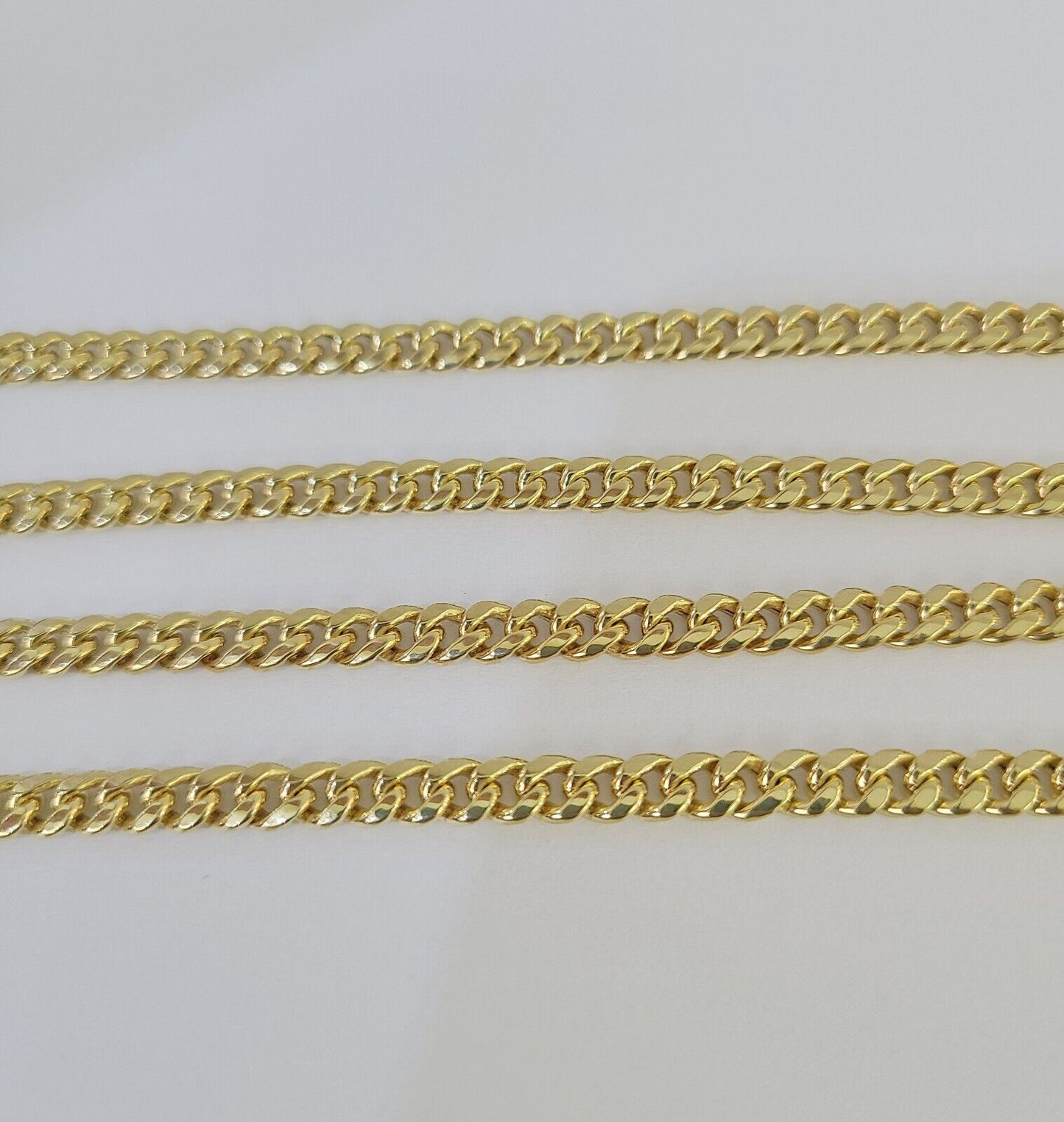 10k Miami Cuban Link Chain Yellow Gold 5mm Necklace 22"