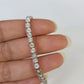 10K Rose Gold Diamond Bracelet Women Ladies 7" REAL Genuine Gold