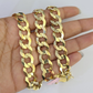 14k Solid Gold Cuban Curb Link chain 11mm 24 Inches Real Necklace Yellow Genuine