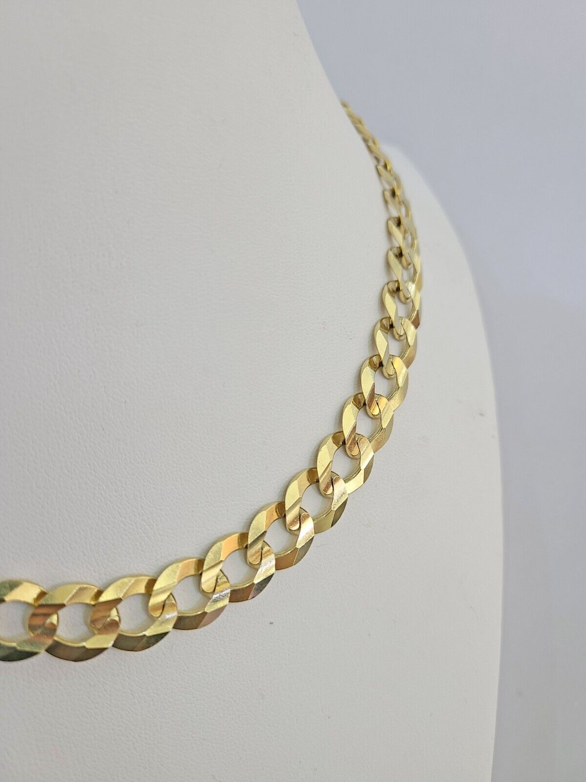 14k Solid Gold Cuban Curb Link chain 11mm 24 Inches Real Necklace Yellow Genuine