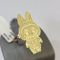 10k Cartoon Monster Ring Charm Pendant Yellow Gold Women Men Real Genuine