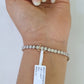 10K Rose Gold Diamond Bracelet Women Ladies 7" REAL Genuine Gold