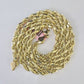 14k Real Rope Chain Yellow Gold 6mm 18"-28" Inch Men Women Genuine Necklace