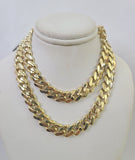 Real 10k Royal Monaco Chain 9mm 20-30 inches Necklace Yellow Gold Box Clasp