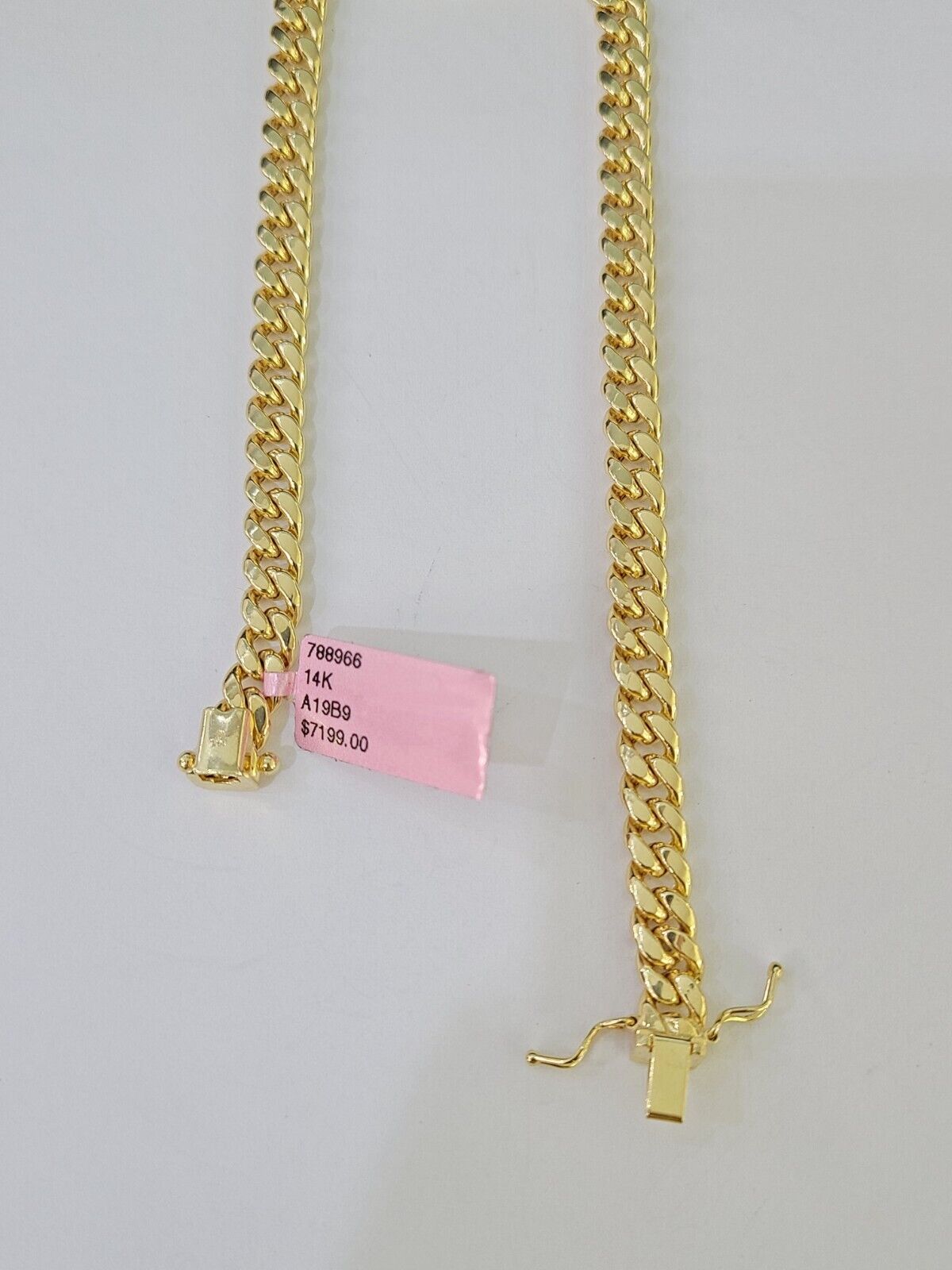 14k 6mm Miami Cuban Link Chain Yellow Gold Necklace 18"-26" Inches Real