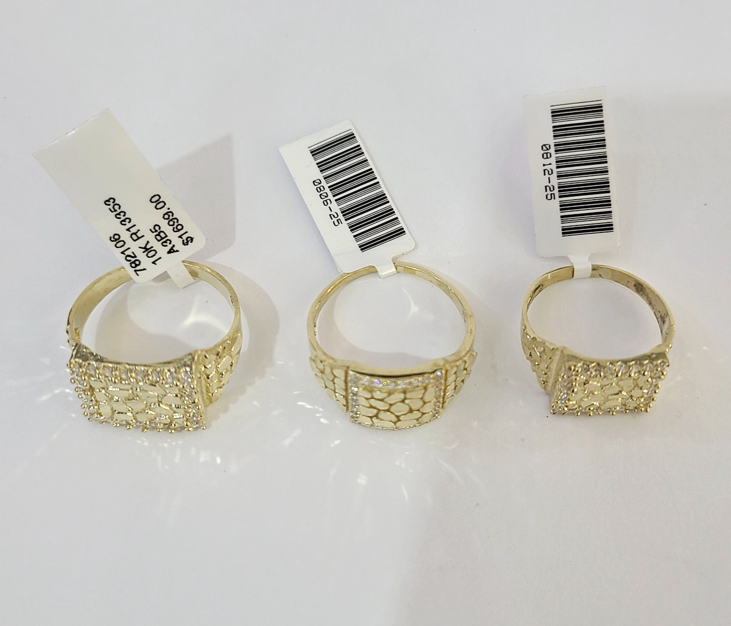 10k Nugget Ring Yellow Gold Women Men Real Genuine 10Kt