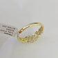 Real 10k Yellow Gold Hearts Ring Wedding Engagement Casual 10Kt Genuine