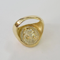 10k Jesus Head Ring Yellow Gold Men Real Genuine