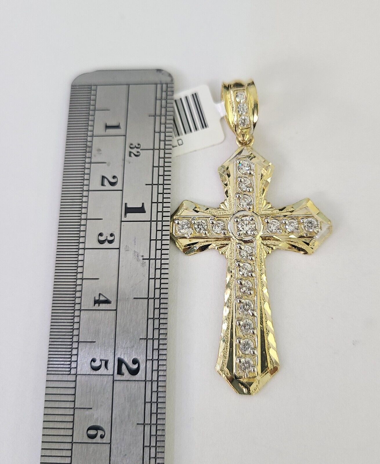 Real 10k Rope Chain Jesus Cross Charm Necklace Pendant Set 5mm 20"-30" Inch Gold