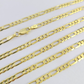 10K Solid Figaro Link Chain Necklace Yellow Gold 3mm 18" 20" 22" 10kt