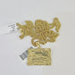 10K Gold Miami Cuban Chain Last Supper Charm 18"-30" 3mm REAL Pendant