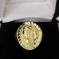 10k Jesus Head Ring Yellow Gold Men Real Genuine