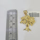 10K Gold Miami Cuban Chain Money Tree Charm 20"-30" 3mm REAL Pendant Necklace