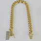 Real 10k Miami Cuban Link Bracelet Gold 8mm 8" Box Lock 10kt Yellow Gold