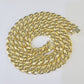 10k Yellow Gold Miami Cuban Link Chain Necklace 14mm 18-26 Inches Real