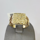 10k Nugget Ring Yellow Gold Women Men Real Genuine 10Kt